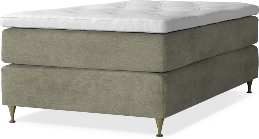 Delux Dream - Kontinentalsäng, enkelsäng med bäddmadrass - Beige