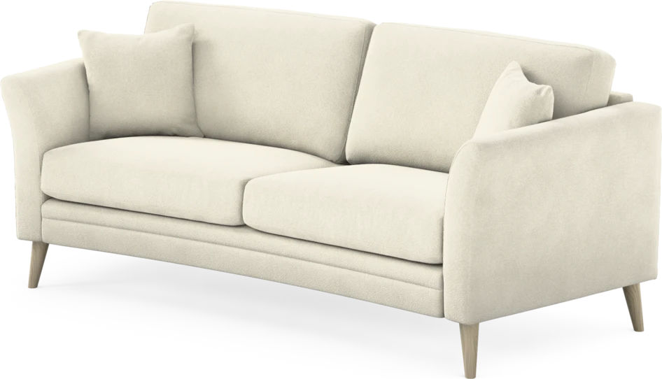 Eden - 2,5-sits soffa svängd - Vit