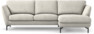 Madison Lux - 2-sits soffa med schäslong höger - Vit