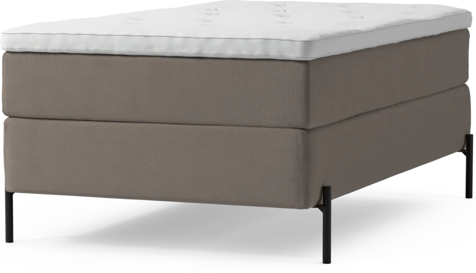 Delux Exclusive - Kontinentalsäng, enkelsäng 120 cm med bäddmadrass och sängben