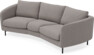 Madison - 3-sits soffa svängd, 70 cm - Grå