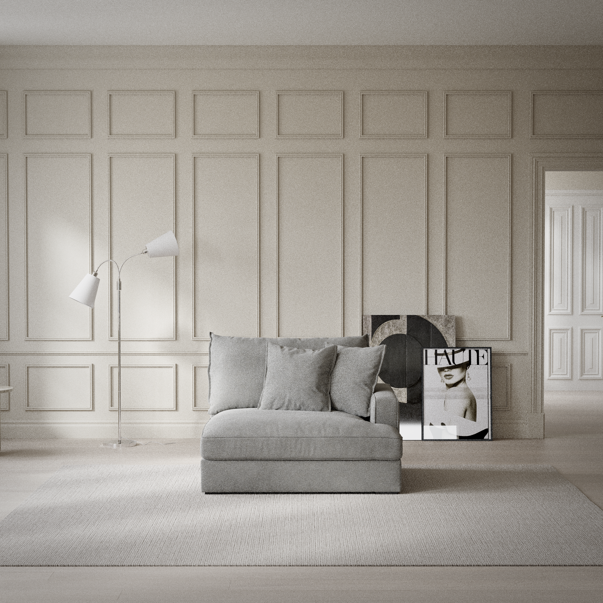 Rossi, 1,5-sits med armstöd höger