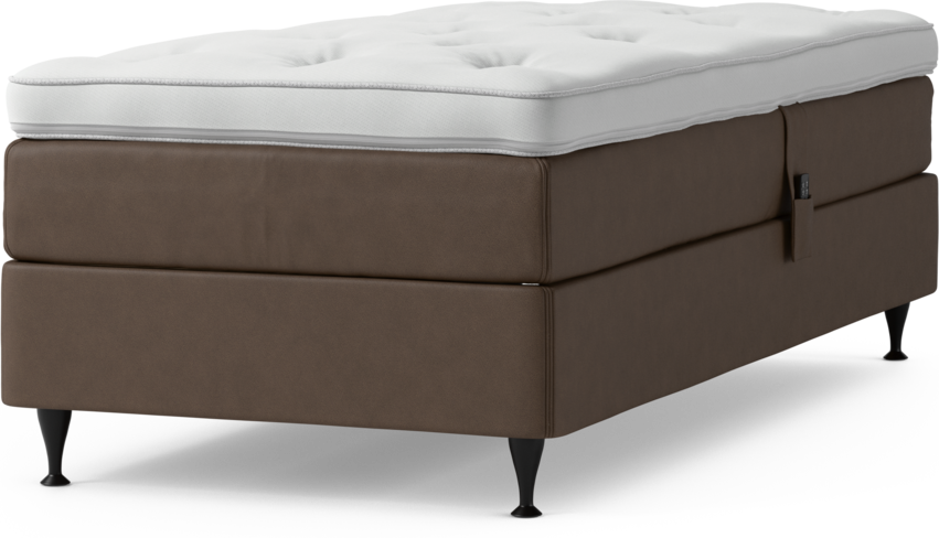 Delux Sense - Ställbar säng, enkelsäng med bäddmadrass och sängben