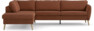 County - 2,5-sits soffa med divan vänster - Orange