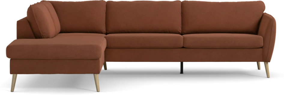 County - 2,5-sits soffa med divan vänster - Orange