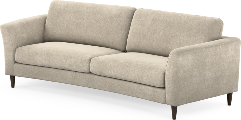 Bridge - 3-sits soffa svängd - Beige