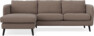 Madison Lux - 2-sits soffa med schäslong vänster - Brun