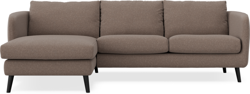 Madison Lux - 2-sits soffa med schäslong vänster - Brun