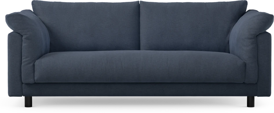 Cherrie - 2,5-sits soffa, hel dyna, fast klädsel - Blå