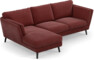 Madison Lux - 2-sits soffa med schäslong vänster - Rosa