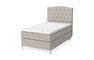 Dream Delux - Kontinentalsäng, enkelsäng med bäddmadrass Sleep Delux vit - Beige