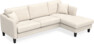 Eden - 2,5-sits soffa med schäslong - Beige