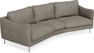 Madison - 3-sits soffa svängd, 90 cm - Grå