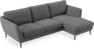 Madison Lux - 2-sits soffa med schäslong höger - Grå