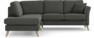 Eden - 2-sits soffa med divan - Grå