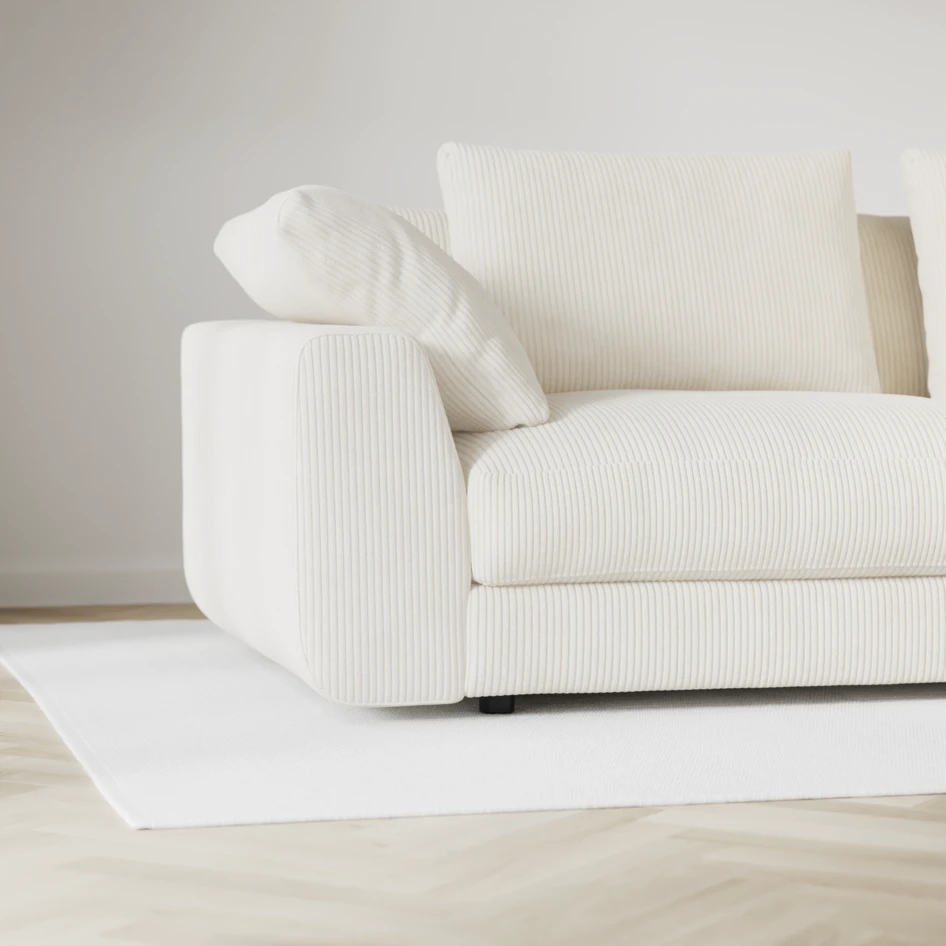 Amie - Bäddsoffa 4-sits - Vit