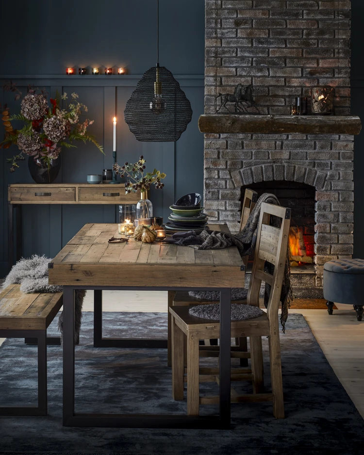 Woodenforge - Matgrupp med 4 stolar Dora - inspiration