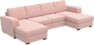 Friday - 2-sits soffa med två schäslonger - Rosa