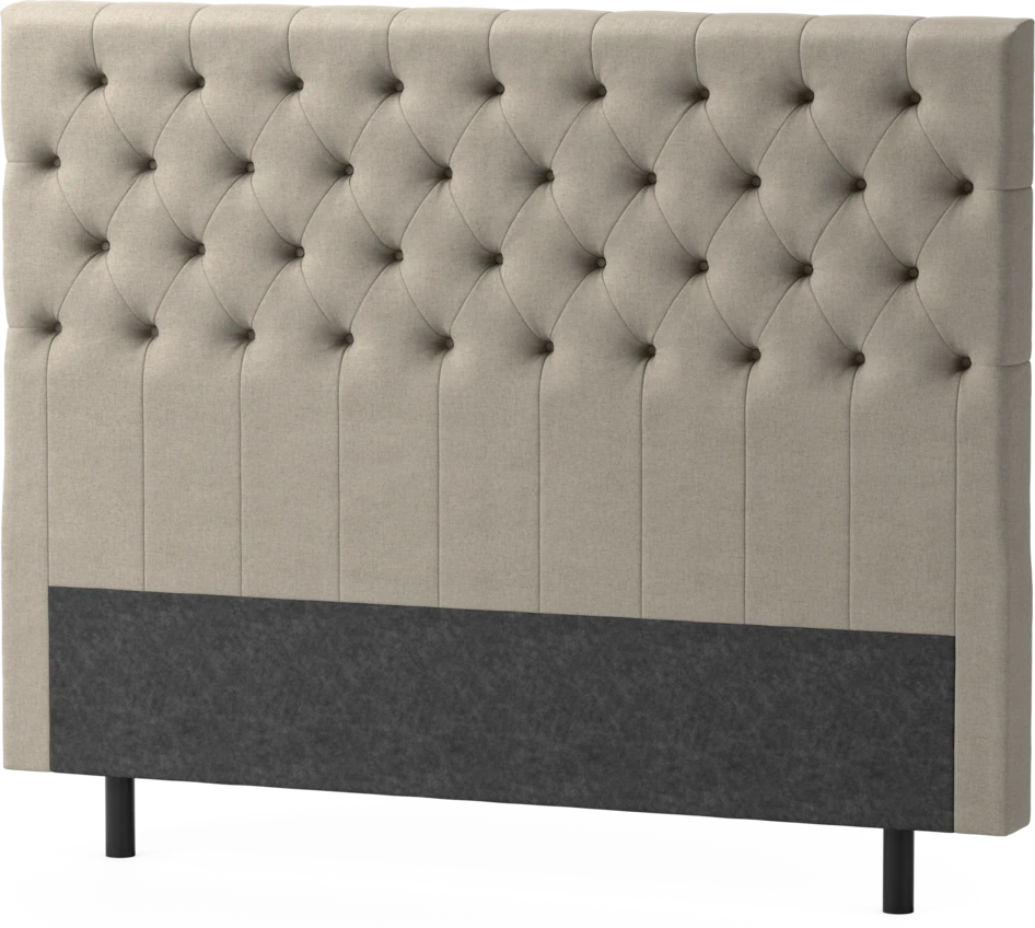 Delux Pikerad XL - Sänggavel, 90-210 cm - Beige
