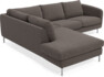 Madison - 2-sits soffa med divan vänster - Grå