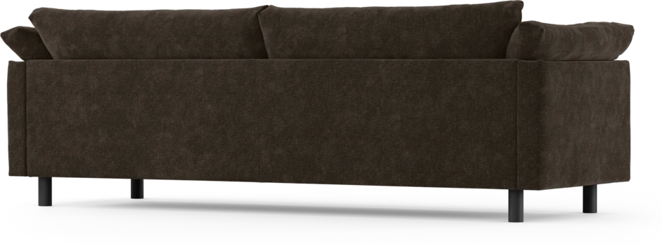 Cherrie - 4-sits soffa, fast klädsel - Brun