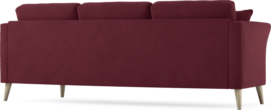 Eden - 3-sits soffa svängd - Röd
