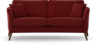 Eden - 2,5-sits soffa svängd - Röd