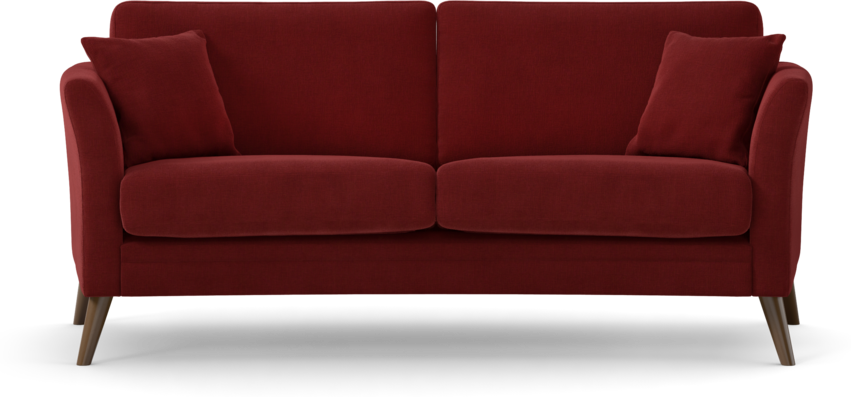 Eden - 2,5-sits soffa svängd - Röd