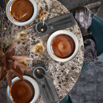 Tiffany - Matgrupp med 4 stolar Kiwi - inspiration