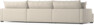 Rossi - 4-sits soffa med schäslong XL höger - Beige