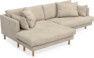 Harper - 4-sits med schäslong XL vänster - Beige