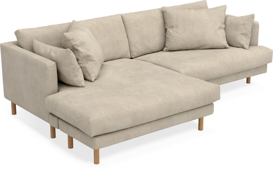 Harper - 4-sits med schäslong XL vänster - Beige