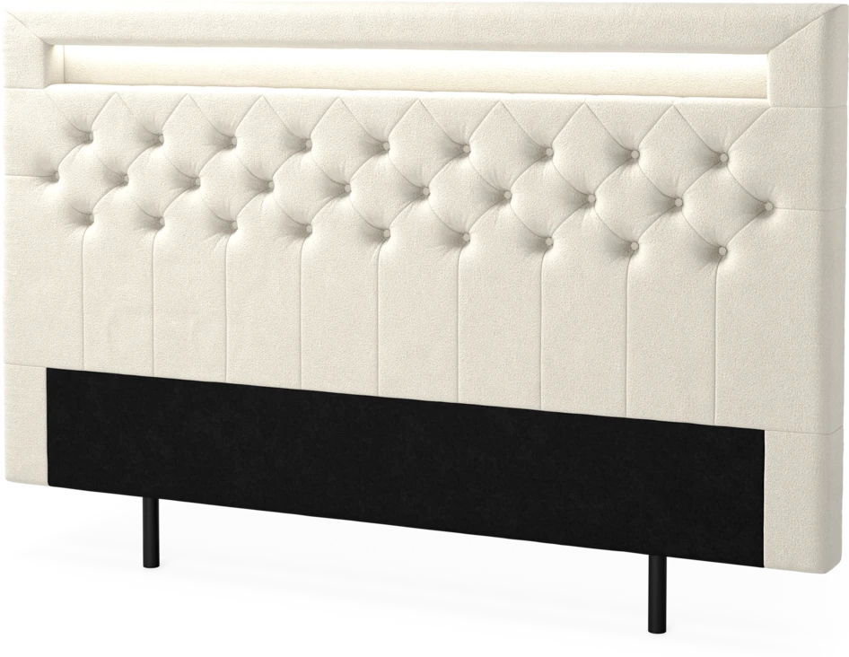 New York led - Sänggavel, 90-210 cm - Beige