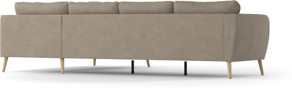 County - 3-sits soffa med divan höger - Beige
