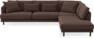 Harper - 3-sits soffa med divan höger - Brun