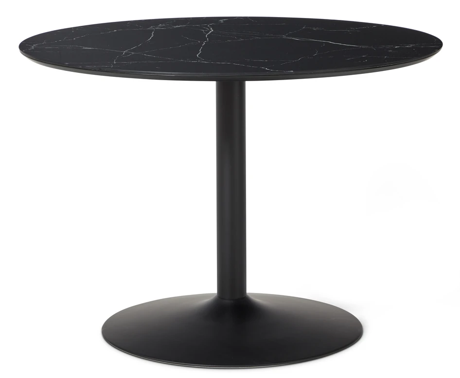 Remo - Matbord, Ø 106 cm - Svart