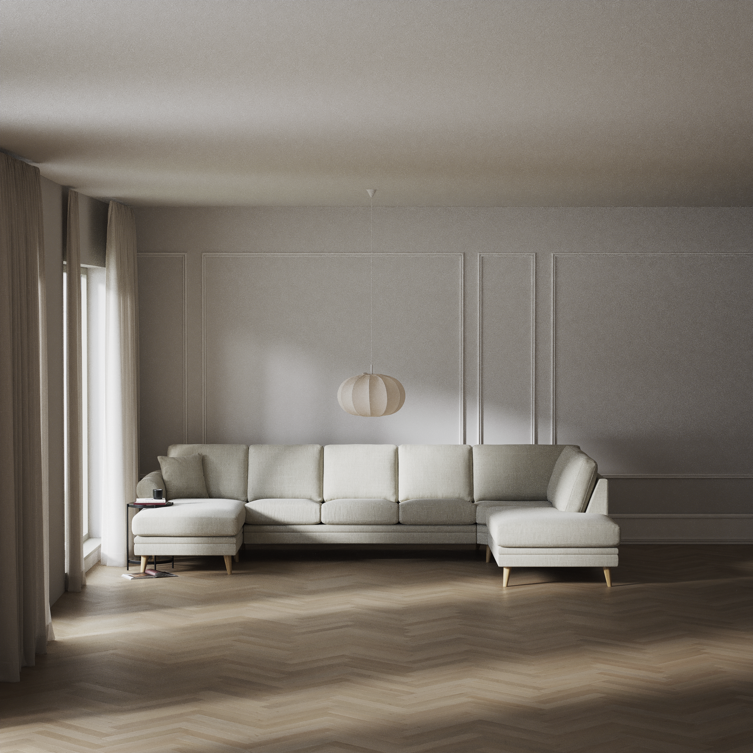 Eden - 3-sits soffa med schäslong vänster och divan höger - inspiration