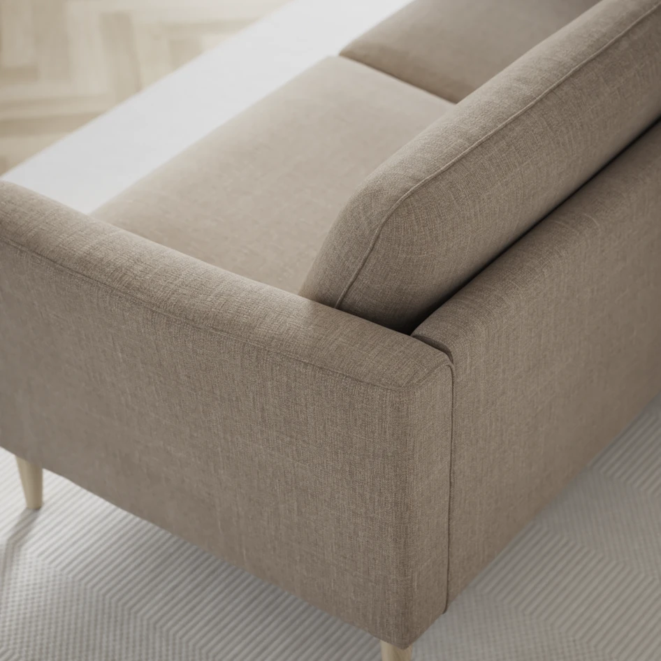 Bridge - 3-sits soffa svängd - Beige