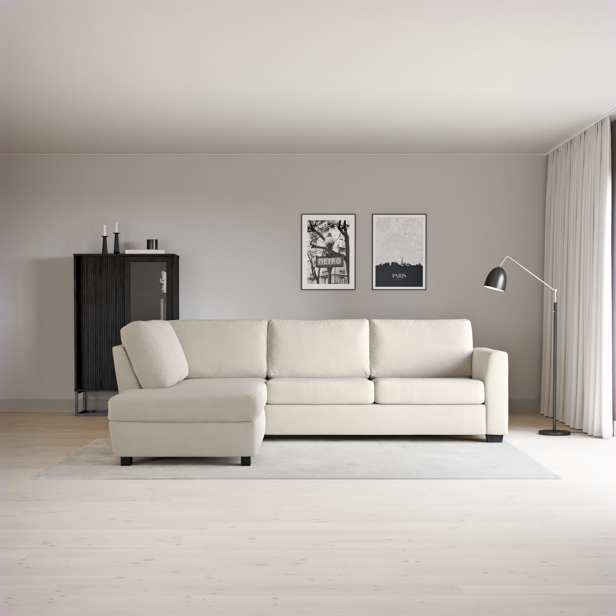 Friday - 2,5-sits soffa med divan vänster - inspiration