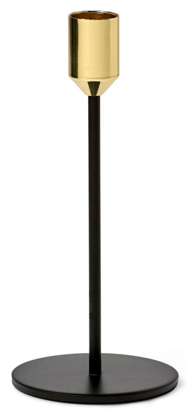 Solo - Ljusstake, H 17,8 Ø 8 cm - Svart