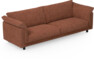 Cherrie - 4-sits soffa, fast klädsel - Orange