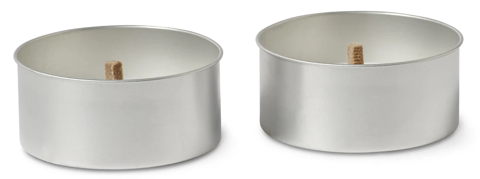 Flame - Marschall, H 4,3 Ø 10 cm, brinntid 5 h, 2-pack - Grå