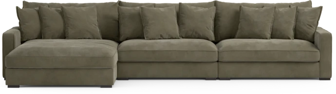 Rossi, 4-sits soffa med schäslong XL vänster