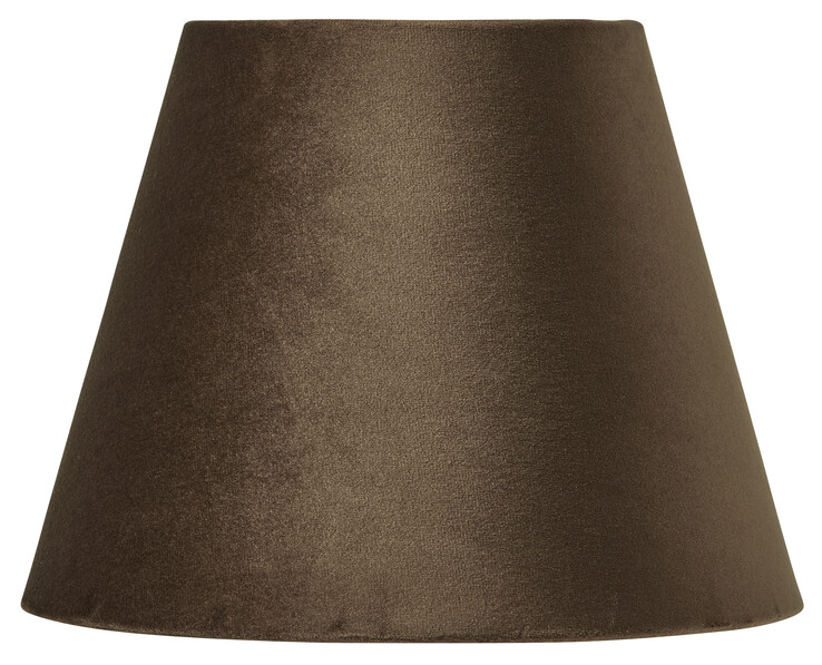 Valvet - Lampskärm, Ø24 H18 cm - Brun