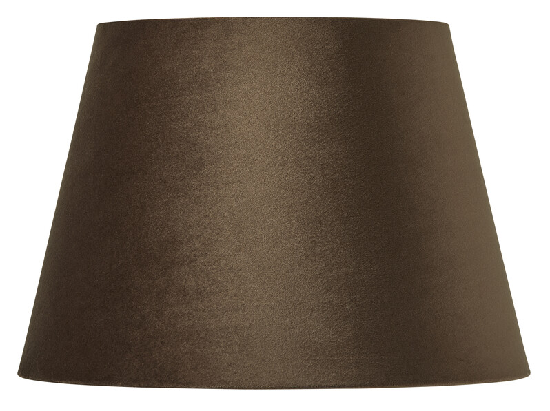 Valvet - Lampskärm, Ø35 H24 cm - Brun