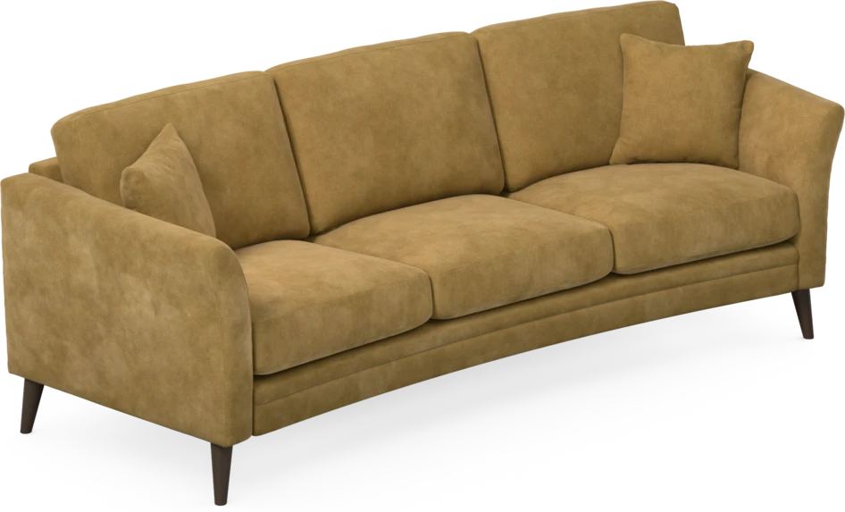 Eden - 3-sits soffa svängd - Gul
