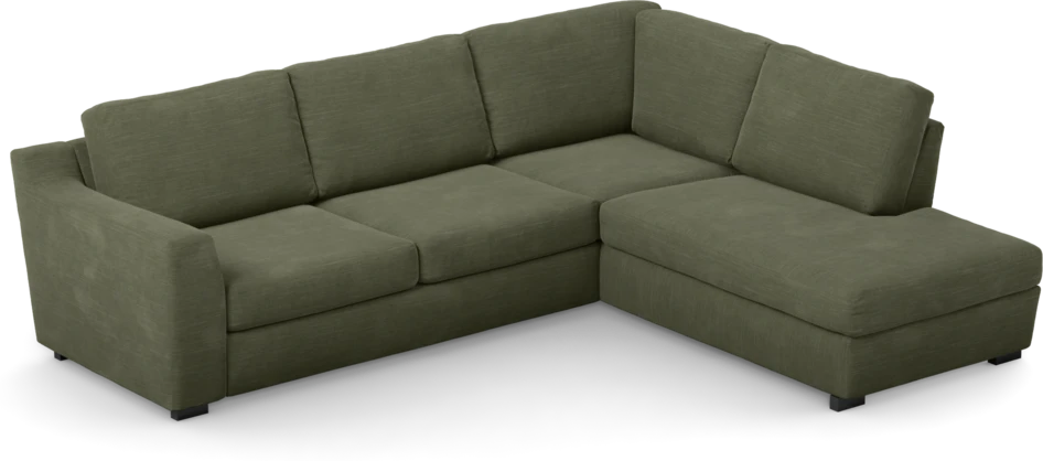 Friday - 2,5-sits soffa med divan höger - Grön