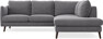 Madison - 2-sits soffa med divan höger - Grå