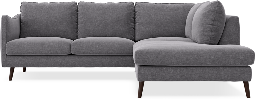 Madison - 2-sits soffa med divan höger - Grå