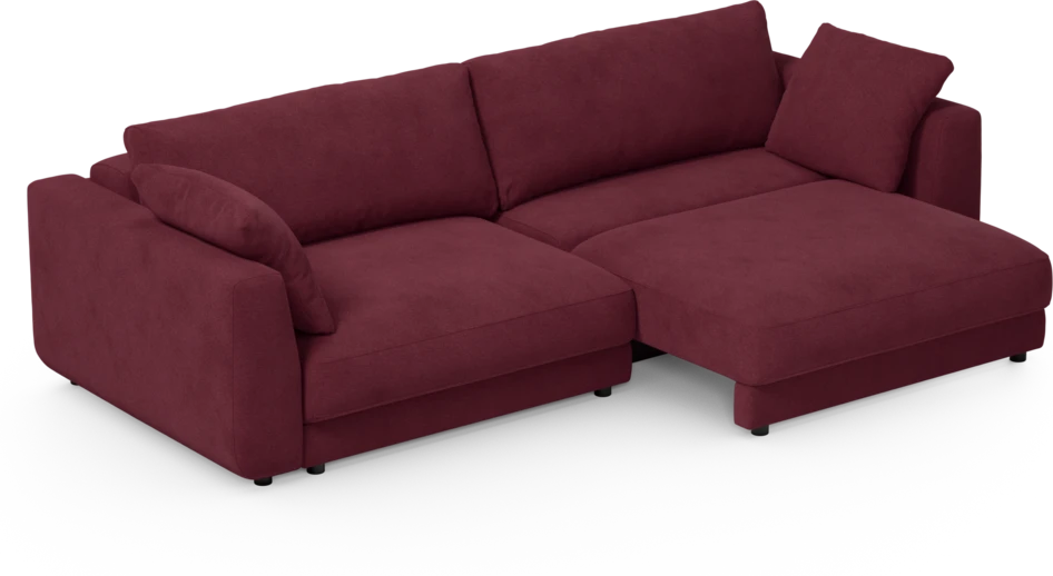 Amie - Bäddsoffa 4-sits - Röd